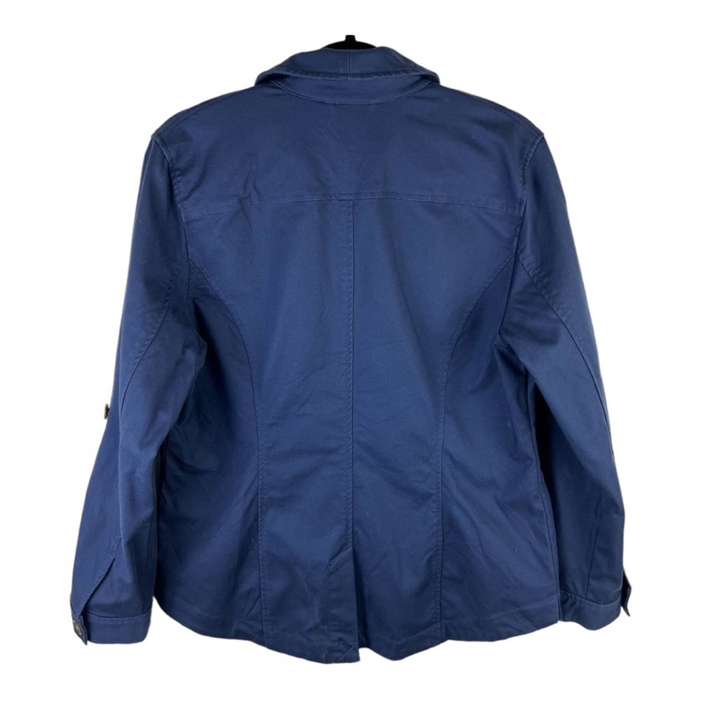 Isaac Mizrahi Live Field Jacket Navy sz 12 - Picture 2 of 10